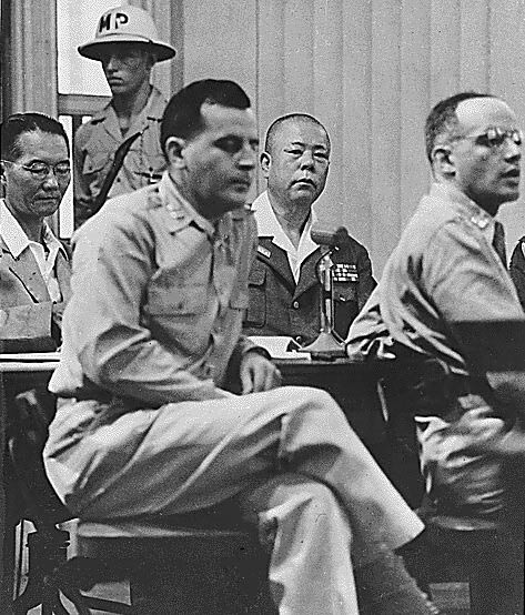 General Yamashita charged with looting and sentenced to death