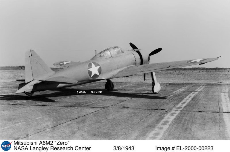 Mitsubishi A6M2 Zero - NASA