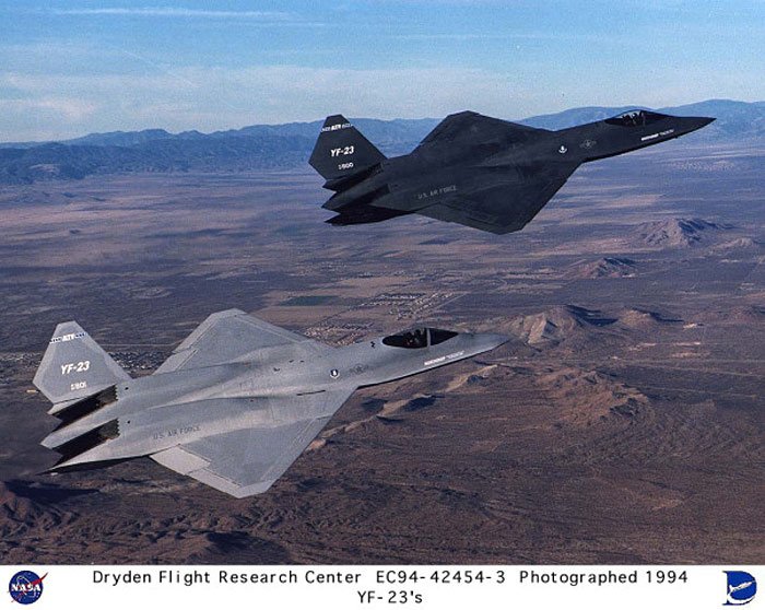 Two YF-23s - NASA