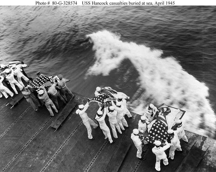 Casualties Buried from Kamikaze attack