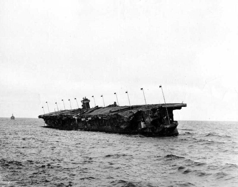 Independence sinking after target practice