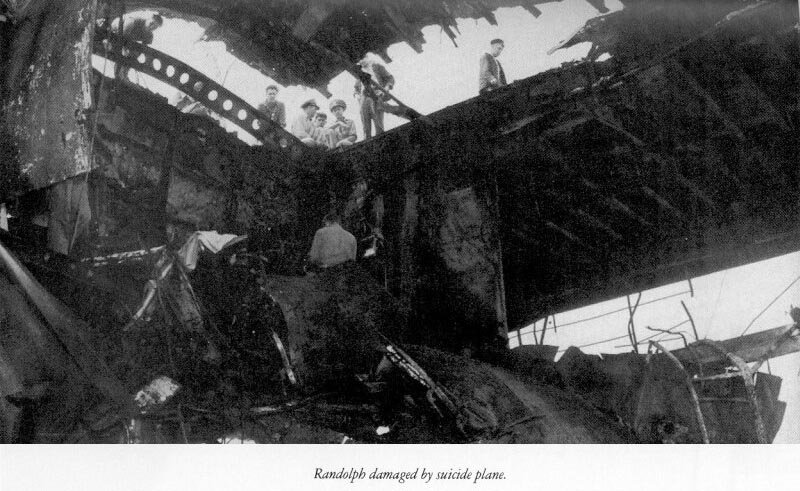 Randolph hit by Kamikaze
