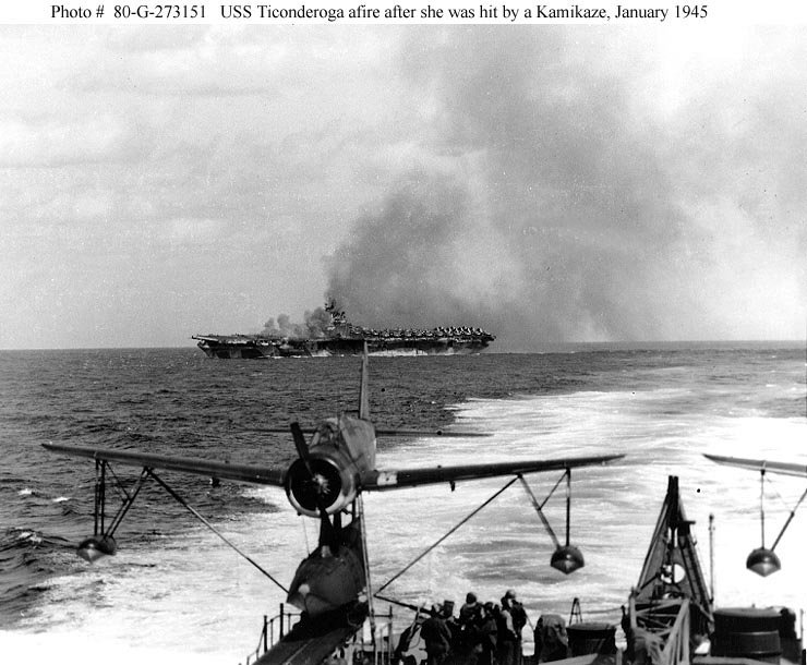 Ticonderoga after Kamikaze