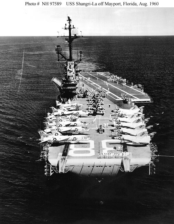 USS SHANGRI LA OFF MAYPORT, FLA