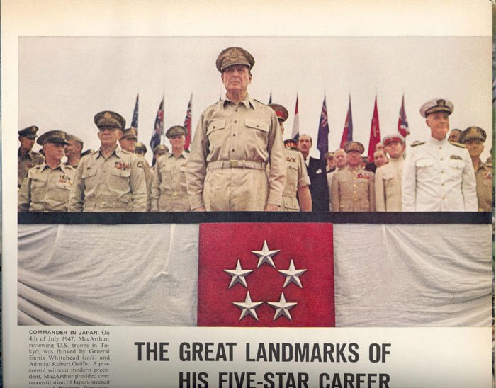 DOUGLAS MacARTHUR, 5 STAR GENERAL