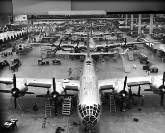 B-29B model at the Boeing-Renton Plant