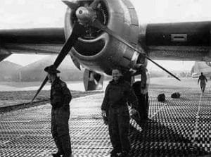 Capt. Ridge (L) & Capt. Torrey (R) happy to be back at Yokota after engine # 3 went out over Korea.