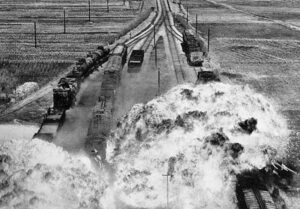 korean war train attack
