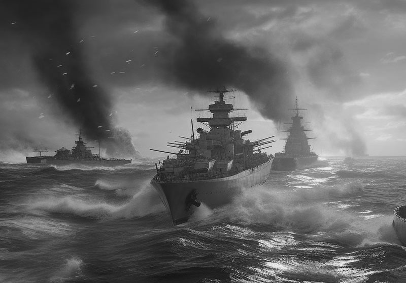 Illustration of The Battle of Midway
